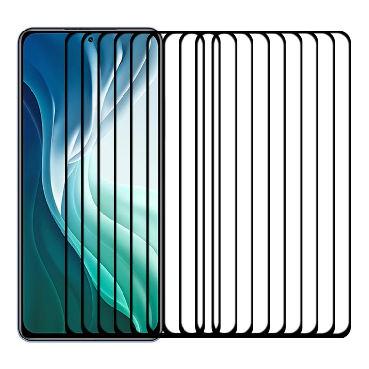 For Xiaomi Mi 11i Edge Glue 25 PCS 9H HD 3D Curved Edge Tempered Glass Film(Black) -  by PMC TechLife | Online Shopping South Africa | PMC TechLife