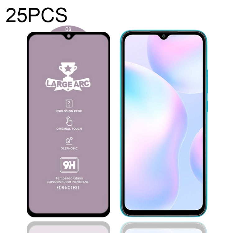 For Xiaomi Redmi 9AT 25 PCS 9H HD Large Arc High Alumina Full Screen Tempered Glass Film -  by PMC Jewellery | Online Shopping South Africa | PMC Jewellery