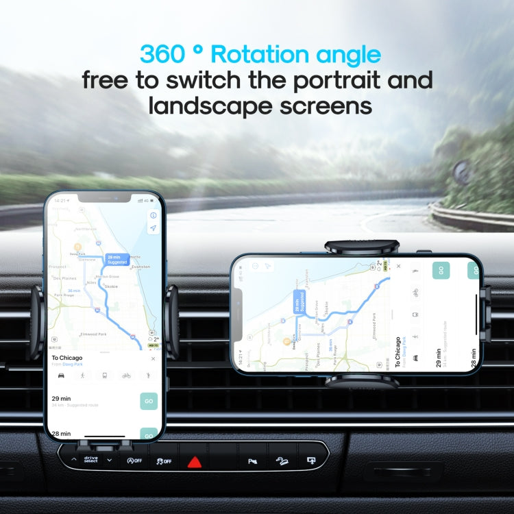 JOYROOM JR-ZS259 360-degree Rotating Stretching Mechanical Car Air Vent Holder for 4.7-6.9 inch Mobile Phones - Car Holders by JOYROOM | Online Shopping South Africa | PMC TechLife