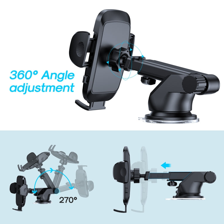 JOYROOM JR-ZS259 360-degree Rotating Stretching Mechanical Dashboard Car Holder for 4.7-6.9 inch Mobile Phones - free shipping - PMC TechLife - Order now!