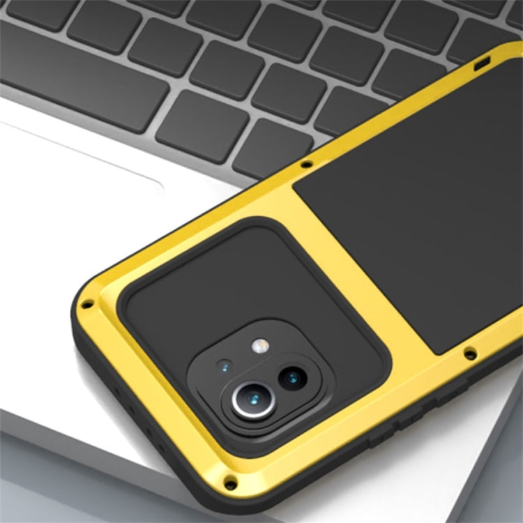 For Xiaomi Mi 11 LOVE MEI Metal Shockproof Waterproof Dustproof Protective Case without Glass(Black) - Xiaomi Cases by PMC TechLife | Online Shopping South Africa | PMC TechLife