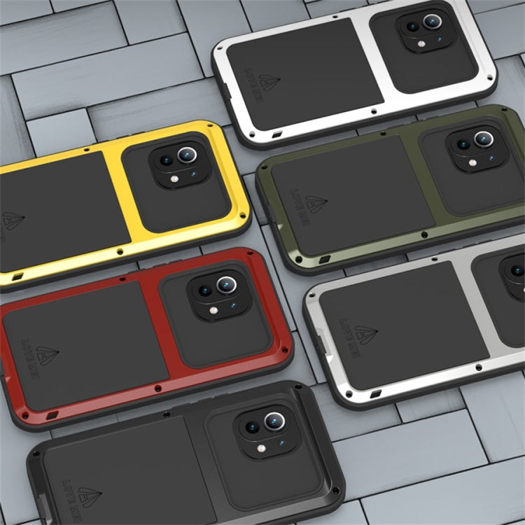 For Xiaomi Mi 11 LOVE MEI Metal Shockproof Waterproof Dustproof Protective Case without Glass(Black) - Xiaomi Cases by PMC TechLife | Online Shopping South Africa | PMC TechLife