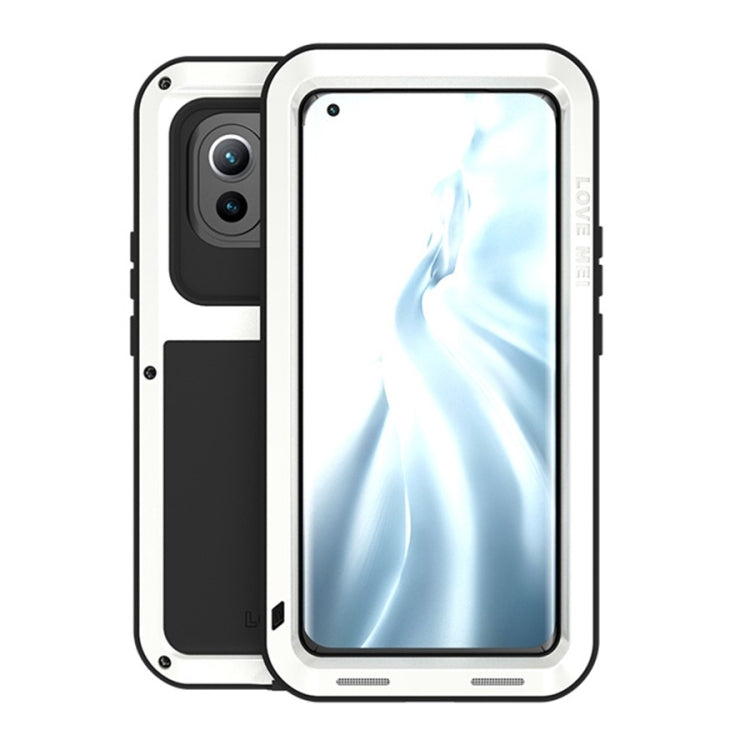 For Xiaomi Mi 11 LOVE MEI Metal Shockproof Waterproof Dustproof Protective Case without Glass(White) - Xiaomi Cases by PMC Jewellery | Online Shopping South Africa | PMC Jewellery