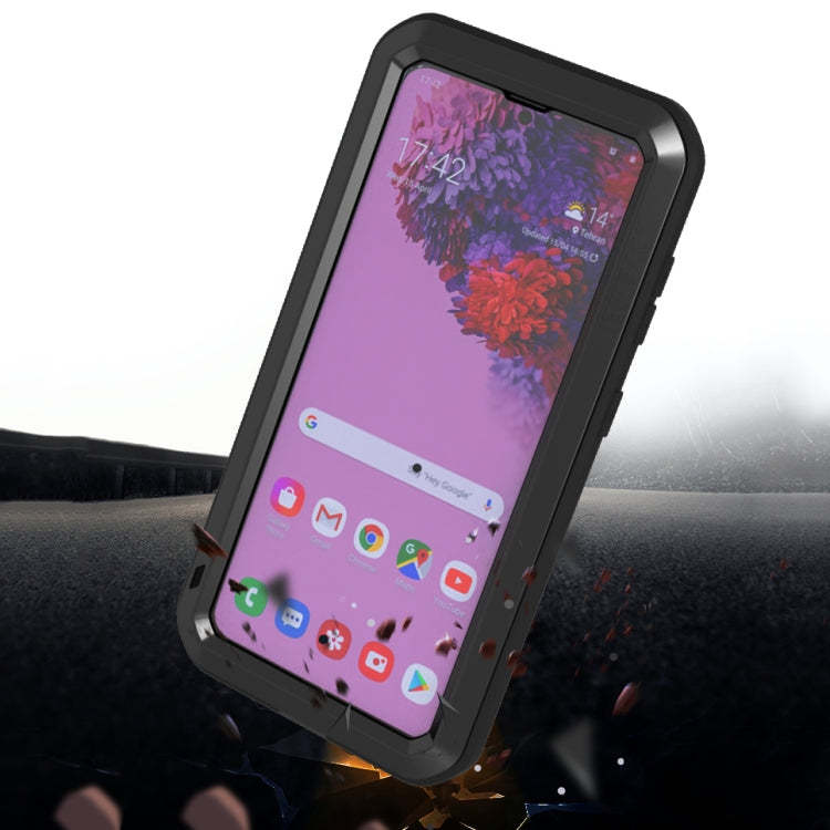 For Samsung Galaxy S21 5G LOVE MEI Metal Shockproof Waterproof Dustproof Protective Case with Glass(Army Green) - free shipping - PMC TechLife - Order now!