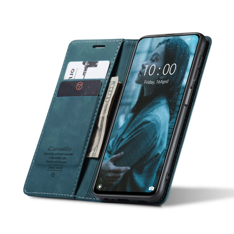 For Xiaomi Redmi Note 10 4G / Note 10s CaseMe 013 Multifunctional Horizontal Flip Leather Case with Holder & Card Slot & Wallet(Blue) - free shipping - PMC TechLife - Order now!