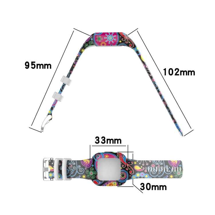Compatible with Garmin Vivofit JR3 Silicone Printing Watch Band(Camouflage Gray) - Watch Bands by PMC TechLife | Online Shopping South Africa | PMC TechLife | Buy Now Pay Later Mobicred