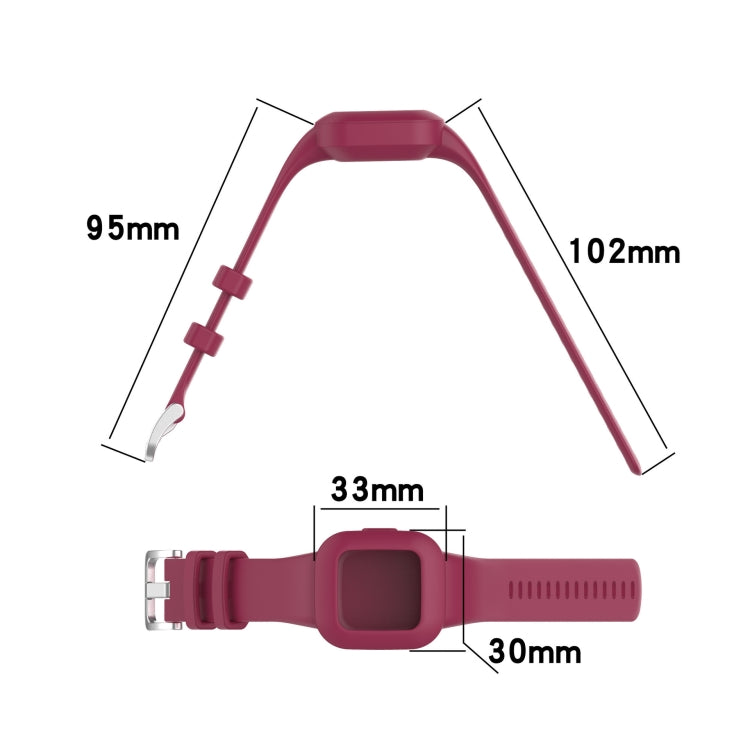 Compatible with Garmin Vivofit JR3 Silicone Pure Color Watch Band(Dark Green) - Watch Bands by PMC TechLife | Online Shopping South Africa | PMC TechLife | Buy Now Pay Later Mobicred
