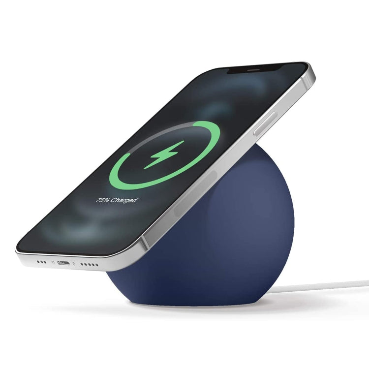 Silicone Pellet Magsafe Magnetic Charger Holder for iPhone 12 Series(Blue) - Desktop Holder by PMC TechLife | Online Shopping South Africa | PMC TechLife