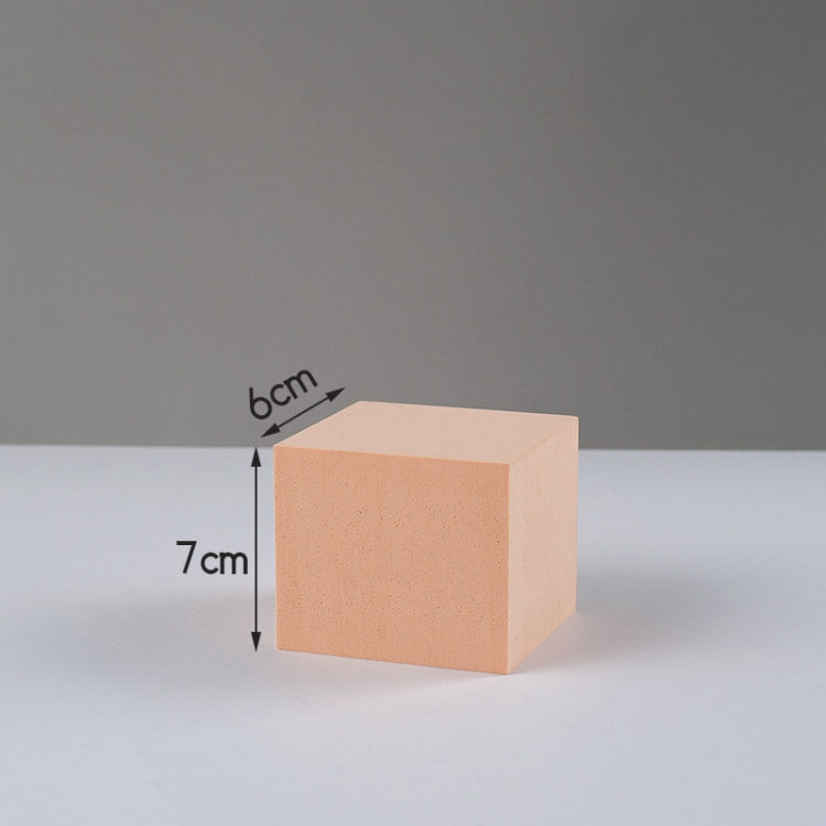 7 x 7 x 6cm Cuboid Geometric Cube Solid Color Photography Photo Background Table Shooting Foam Props(Flesh Color) - free shipping - PMC TechLife - Order now!