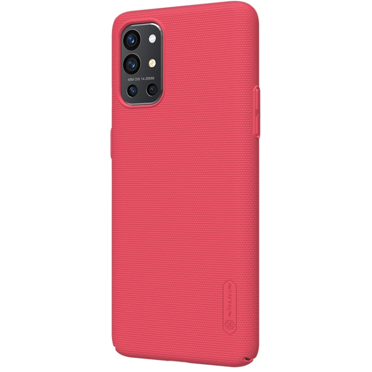 For OnePlus 9R NILLKIN Frosted Concave-convex Texture PC Protective Case(Red) - OnePlus Cases by NILLKIN | Online Shopping South Africa | PMC Jewellery