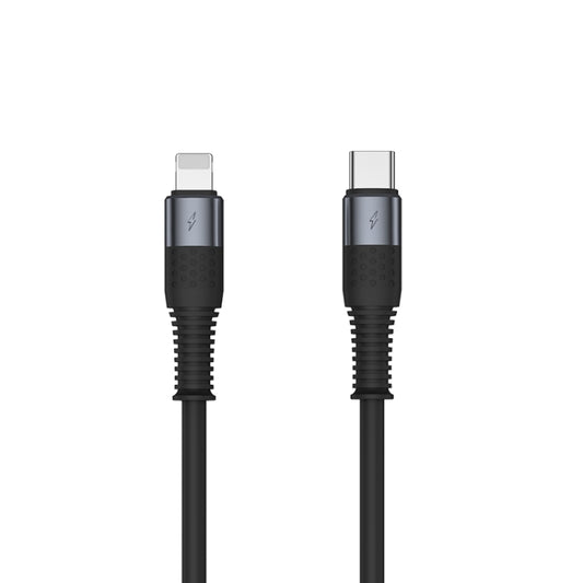 TOTUDESIGN BPD-005 Dyson Series USB-C / Type-C to 8 Pin PD Fast Silicone Data Cable for iPhone, iPad, Length: 1.2m(Gray) - Normal Style Cable by TOTUDESIGN | Online Shopping South Africa | PMC Jewellery