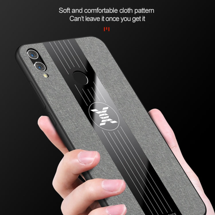 For Huawei Honor Play XINLI Stitching Cloth Textue Shockproof TPU Protective Case(Red) - Honor Cases by XINLI | Online Shopping South Africa | PMC TechLife | Buy Now Pay Later Mobicred