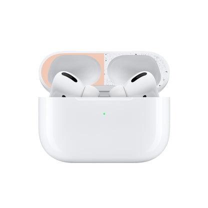 For Apple AirPods Pro Wireless Earphone Protective Case Metal Protective Sticker(Flesh Color) - Protective Sticker by PMC Jewellery | Online Shopping South Africa | PMC Jewellery