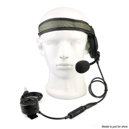 RETEVIS EH060K 2 Pin PPT Waterproof Tactical Military Headphone Microphone - Microphones & Headsets by RETEVIS | Online Shopping South Africa | PMC Jewellery