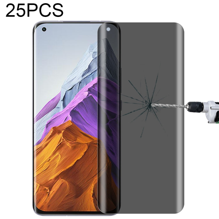 For Xiaomi Mi 11 25 PCS 0.3mm 9H Surface Hardness 3D Curved Surface Privacy Glass Film -  by PMC TechLife | Online Shopping South Africa | PMC TechLife