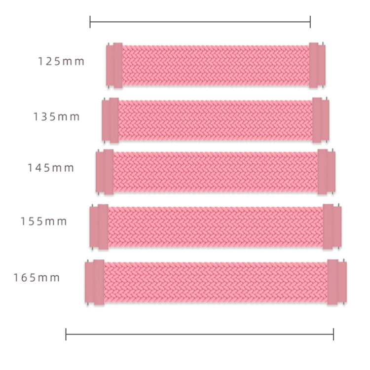 Compatible with Garmin Vivoactive 3 Adjustable Nylon Braided Elasticity Watch Band, Size:125mm(Rainbow) - Watch Bands by PMC TechLife | Online Shopping South Africa | PMC TechLife | Buy Now Pay Later Mobicred