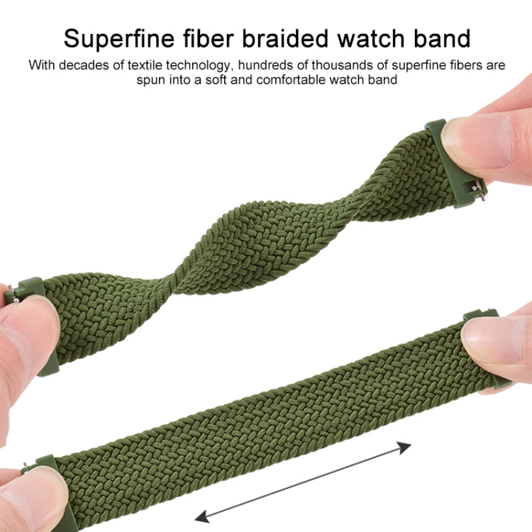 Compatible with Garmin Vivoactive 3 Adjustable Nylon Braided Elasticity Watch Band, Size:125mm(Rainbow) - Watch Bands by PMC TechLife | Online Shopping South Africa | PMC TechLife | Buy Now Pay Later Mobicred