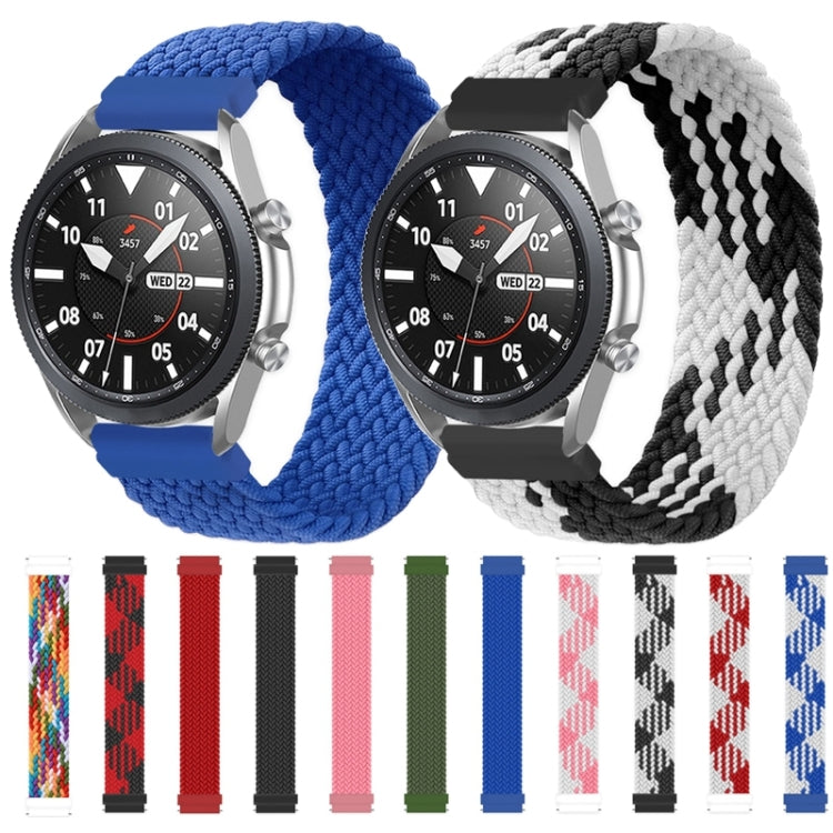 Compatible with Garmin Vivoactive 3 Adjustable Nylon Braided Elasticity Watch Band, Size:155mm(Pink) - Watch Bands by PMC TechLife | Online Shopping South Africa | PMC TechLife | Buy Now Pay Later Mobicred