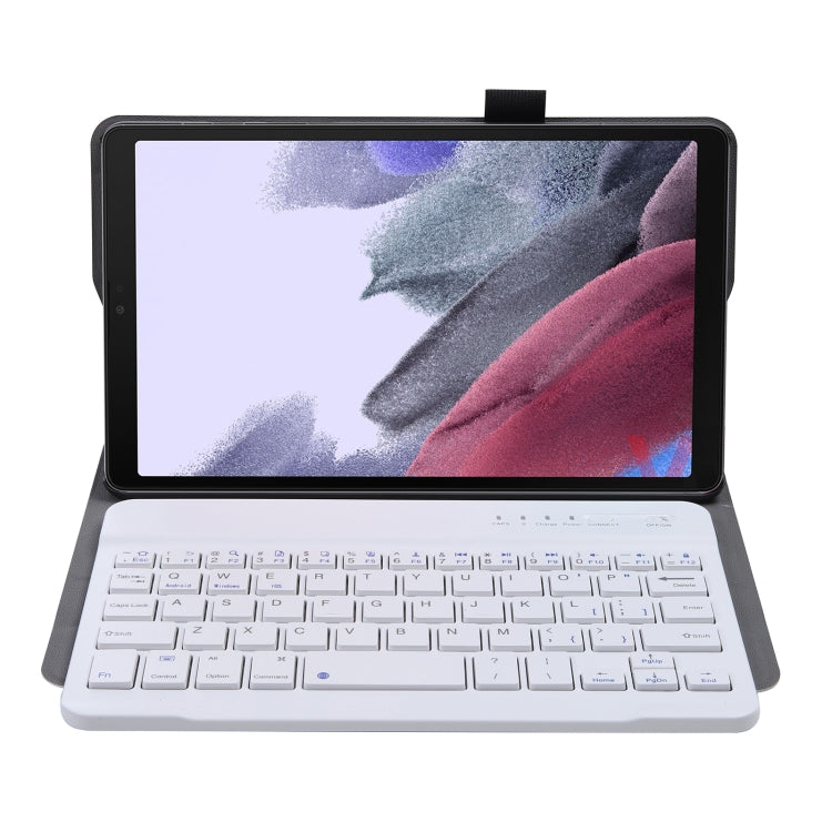 A220 Splittable Bluetooth Keyboard Leather Tablet Case for Samsung Galaxy Tab A7 Lite 8.7 T220 / T225, with Holder & Elastic Band Function(Rose Gold) - free shipping - PMC TechLife - Order now!