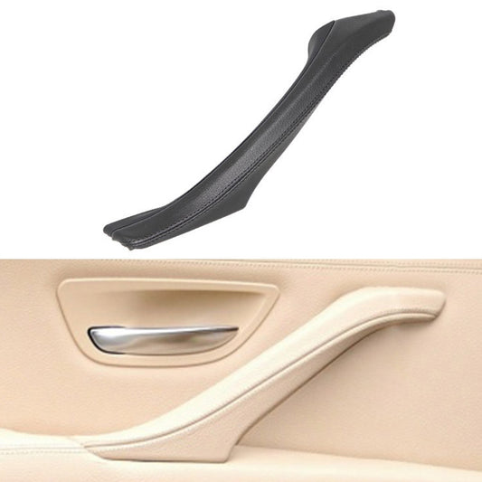 Car Leather Left Side Inner Door Handle Assembly 51417225854 for BMW 5 Series F10 / F18 2011-2017(Black) - Door Handles by PMC Jewellery | Online Shopping South Africa | PMC Jewellery