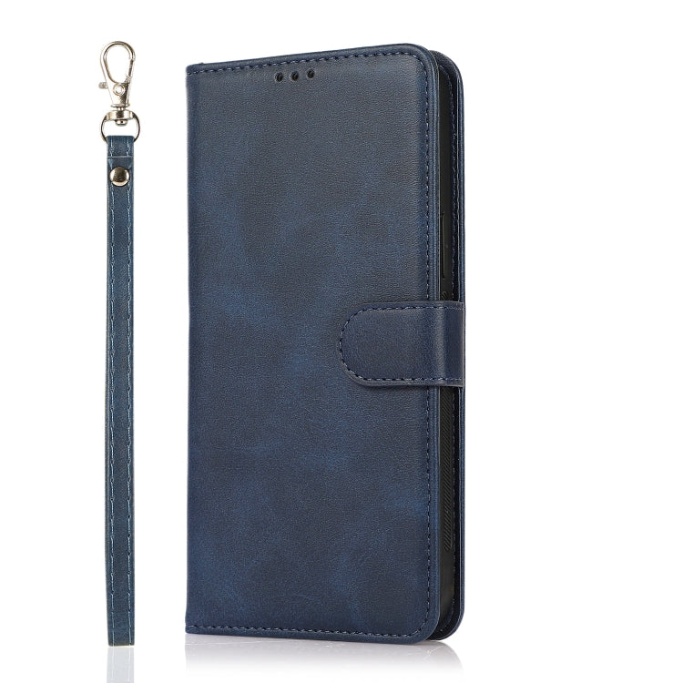 Calf Texture 2 in 1 Detachable Magnetic Back Cover Horizontal Flip Leather Case with Holder & Card Slots & Wallet & Photo Frame For iPhone 8 Plus / 7 Plus(Blue) - free shipping - PMC TechLife - Order now!