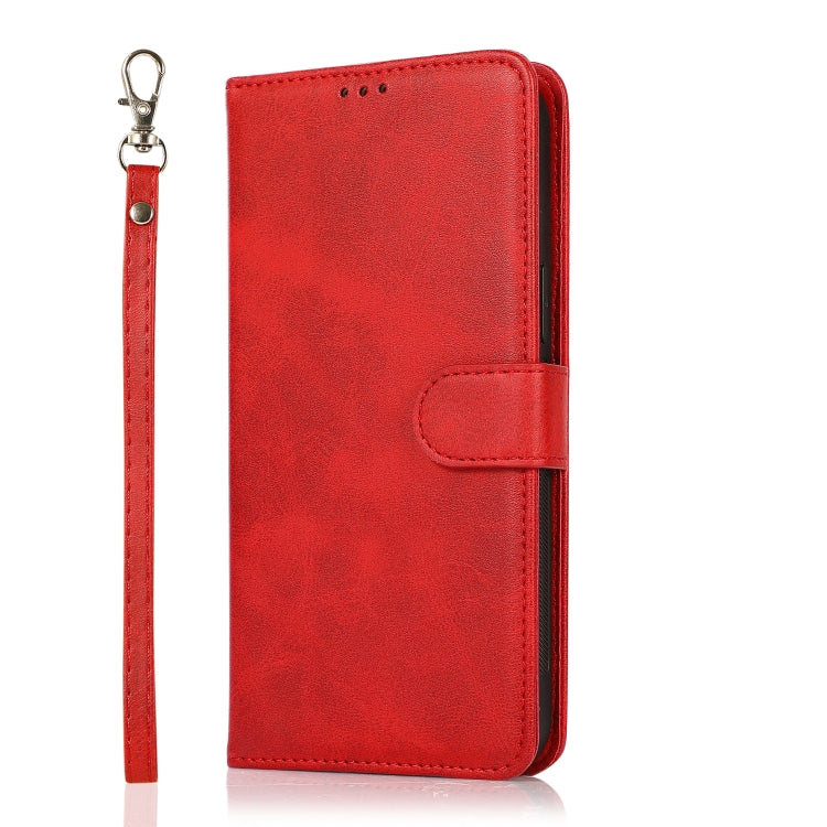 For Samsung Galaxy Note20 Calf Texture 2 in 1 Detachable Magnetic Back Cover Horizontal Flip Leather Case with Holder & Card Slots & Wallet & Photo Frame(Red) - free shipping - PMC TechLife - Order now!