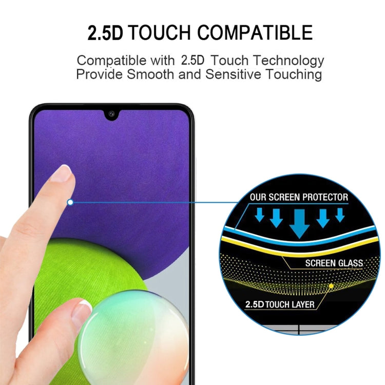 For Samsung Galaxy A22 4G Full Glue Full Cover Screen Protector Tempered Glass Film - free shipping - PMC TechLife - Order now!