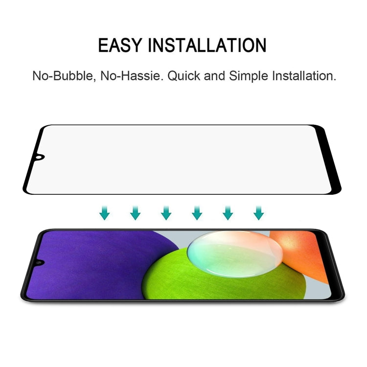 For Samsung Galaxy A22 4G Full Glue Full Cover Screen Protector Tempered Glass Film - free shipping - PMC TechLife - Order now!
