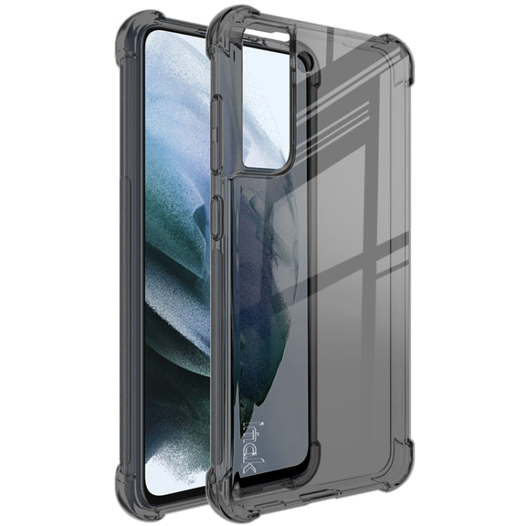 For Samsung Galaxy S21 FE 5G IMAK All-inclusive Shockproof Airbag TPU Case with Screen Protector(Transparent Black) - free shipping - PMC TechLife - Order now!