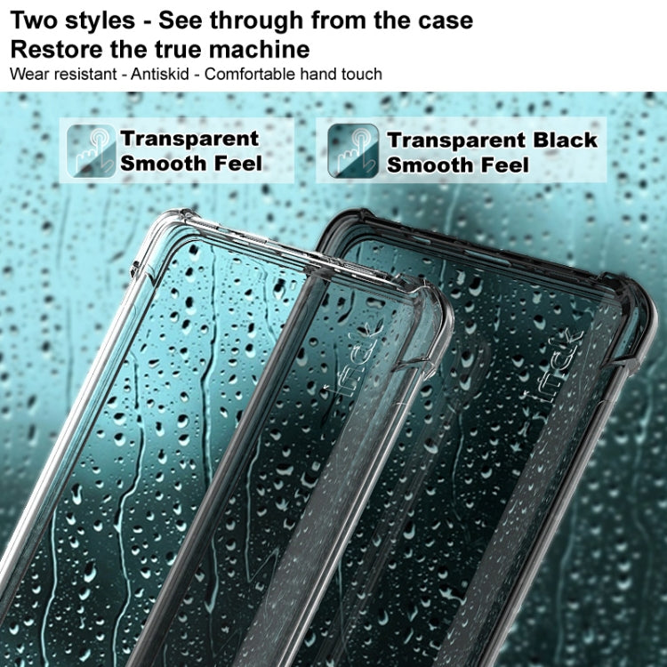 For Samsung Galaxy S21 FE 5G IMAK All-inclusive Shockproof Airbag TPU Case with Screen Protector(Transparent Black) - free shipping - PMC TechLife - Order now!