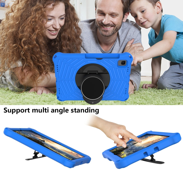 Spider King EVA Protective Case with Adjustable Shoulder Strap & Holder & Pen Slot For Samsung Galaxy Tab S6 Lite SM-P610 / SM-P615 / Tab A7 10.4 T500 / T860 / T720(Blue) - Tab S6 Lite P610 / P615 by PMC TechLife | Online Shopping South Africa | PMC TechLife | Buy Now Pay Later Mobicred