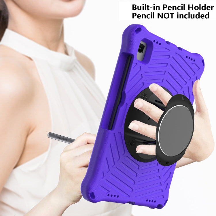 Spider King EVA Protective Case with Adjustable Shoulder Strap & Holder & Pen Slot For Samsung Galaxy Tab S6 Lite SM-P610 / SM-P615 / Tab A7 10.4 T500 / T860 / T720(Purple) - Tab S6 Lite P610 / P615 by PMC TechLife | Online Shopping South Africa | PMC TechLife | Buy Now Pay Later Mobicred