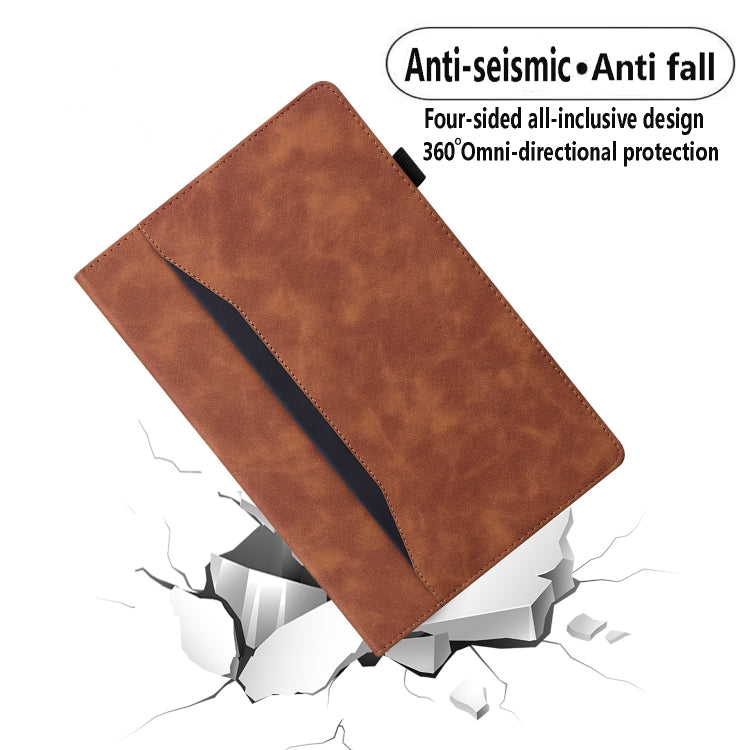 For iPad 9.7 2018 & 2017 / Pro 9.7 / Air 2 Business Shockproof Horizontal Flip Leather Case with Holder & Card Slots & Photo Frame & Pen Slot & Sleep / Wake-up Function(Brown) - free shipping - PMC TechLife - Order now!
