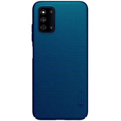 For Samsung Galaxy F52 5G NILLKIN Frosted Concave-convex Texture PC Case(Blue) - Galaxy Phone Cases by NILLKIN | Online Shopping South Africa | PMC Jewellery