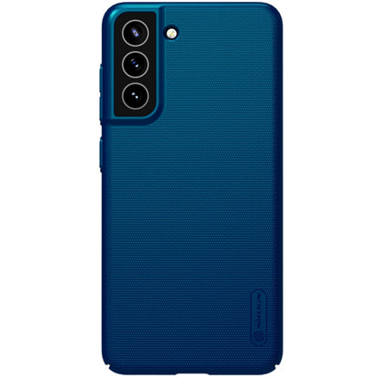 For Samsung Galaxy S21 FE 5G NILLKIN Frosted Concave-convex Texture PC Case(Blue) - Galaxy Phone Cases by NILLKIN | Online Shopping South Africa | PMC Jewellery