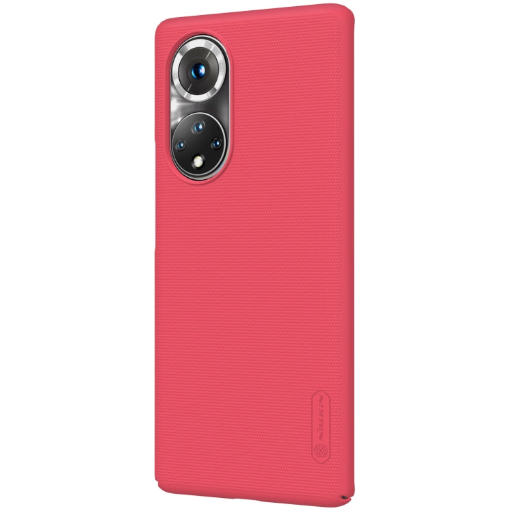 For Honor 50 Pro NILLKIN Frosted Concave-convex Texture PC Protective Case(Red) - Honor Cases by NILLKIN | Online Shopping South Africa | PMC Jewellery