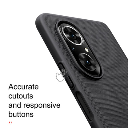 For Honor 50 SE NILLKIN Frosted Concave-convex Texture PC Protective Case(Black) - Honor Cases by NILLKIN | Online Shopping South Africa | PMC Jewellery