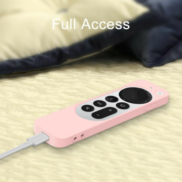 Silicone Protective Case Cover with Rope For Apple TV 4K 4th Siri Remote Controller(Sky Blue) - Apple TV Accessories by PMC TechLife | Online Shopping South Africa | PMC TechLife