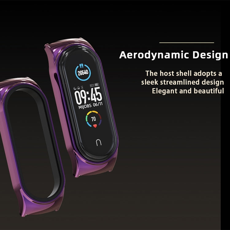 For Xiaomi Mi Band 6 / 5 / 4 / 3 Mijobs Metal CS Bamboo Joint Stainless Steel Watch Band(Purple) - free shipping - PMC TechLife - Order now!