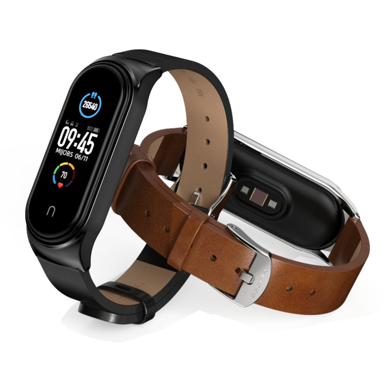 For Xiaomi Mi Band 6 / 5 / 4 / 3 Mijobs CS Microfiber Leather Watch Band(Red + Silver) - Watch Bands by MIJOBS | Online Shopping South Africa | PMC TechLife | Buy Now Pay Later Mobicred