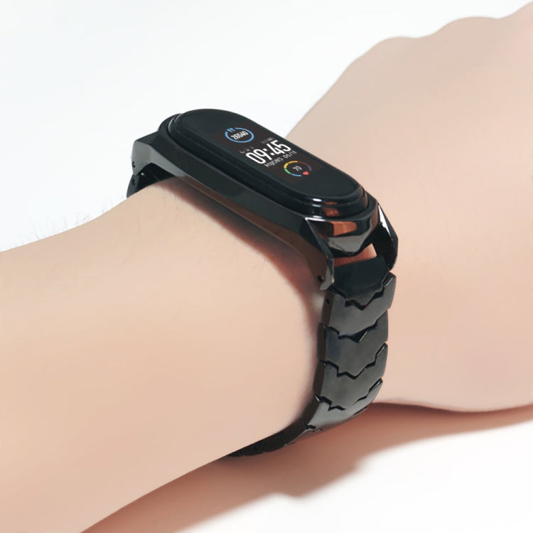 For Xiaomi Mi Band 6 / 5 / 4 / 3 Mijobs GT Metal Stainless Steel V Type Watch Band(Rose Gold) - free shipping - PMC TechLife - Order now!