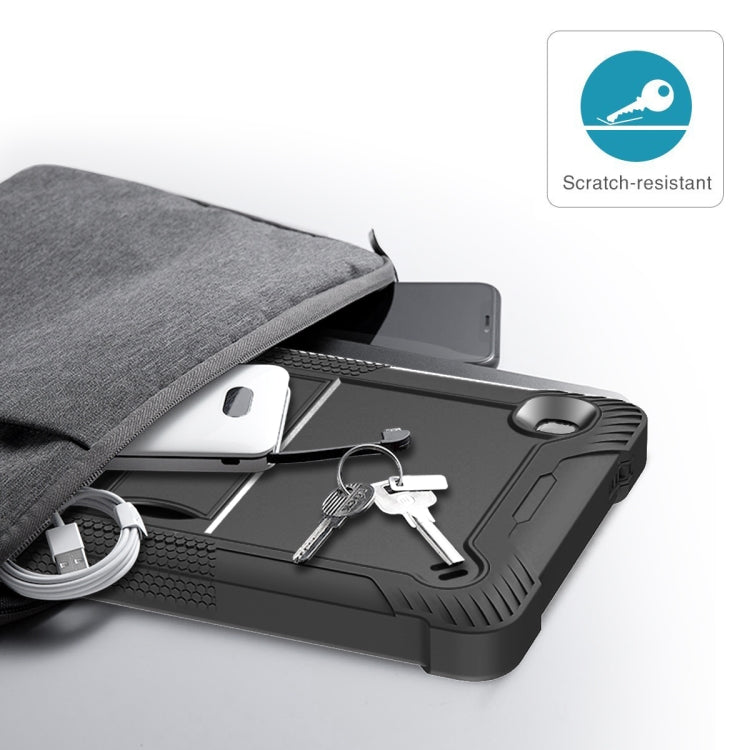 For Samsung Galaxy Tab A7 Lite T225/T220 Silicone + PC Shockproof Protective Case with Holder(Black) - free shipping - PMC TechLife - Order now!