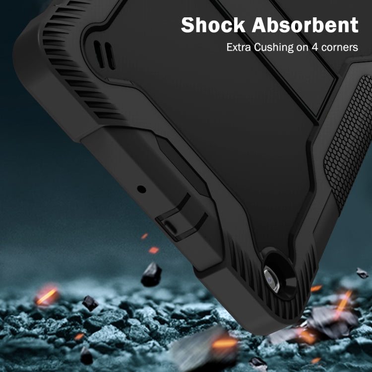 For Samsung Galaxy Tab A 10.1 (2019) Silicone + PC Shockproof Protective Case with Holder(Black) - Tab A 10.1 (2019) T510 / T515 by PMC TechLife | Online Shopping South Africa | PMC TechLife | Buy Now Pay Later Mobicred