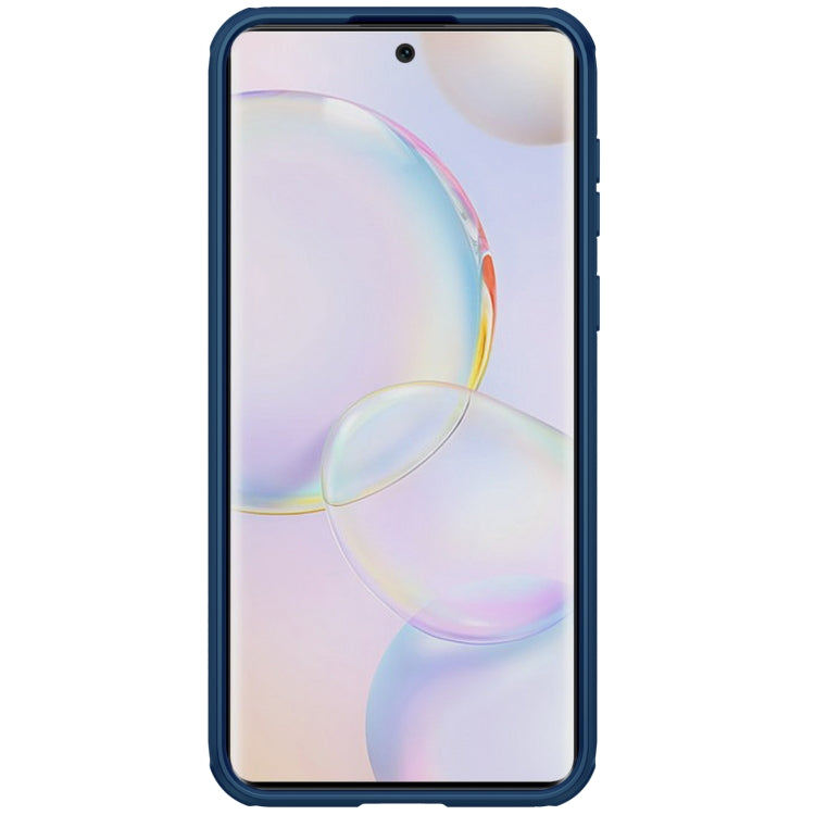 For Honor 50 NILLKIN Black Mirror Pro Series PC Camshield Full Coverage Dust-proof Scratch Resistant Case(Blue) - Honor Cases by NILLKIN | Online Shopping South Africa | PMC Jewellery