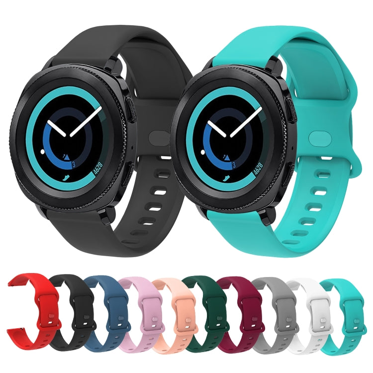 20mm For Amazfit GTS4 / GTS4 mini / GTS3 Universal Inner Back Buckle Perforation Silicone Watch Band(Red) - Watch Bands by MIJOBS | Online Shopping South Africa | PMC TechLife | Buy Now Pay Later Mobicred
