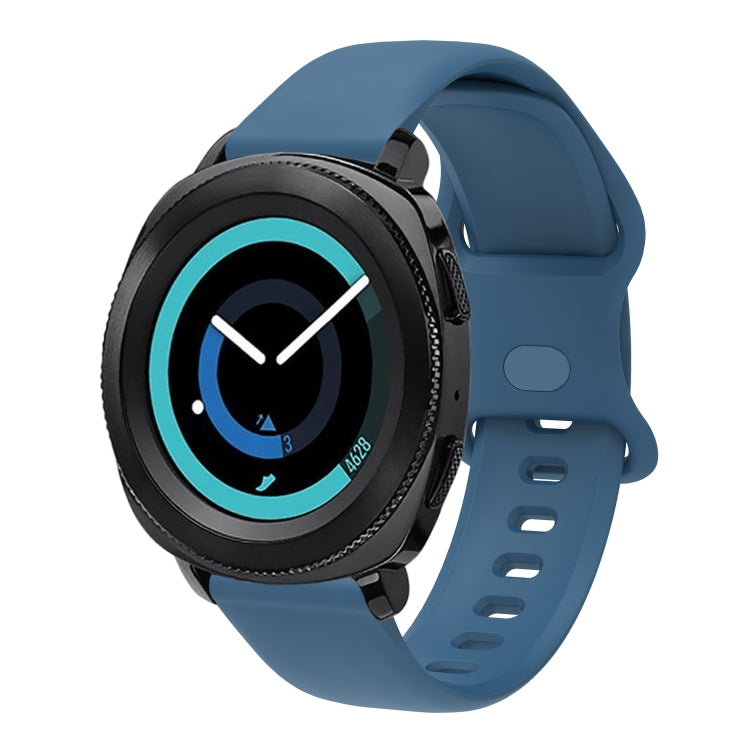 22mm For Xiaomi Haylou RT RS3 LS04 / LS05S Universal Inner Back Buckle Perforation Silicone Watch Band(Midnight Blue) - Watch Bands by MIJOBS | Online Shopping South Africa | PMC TechLife | Buy Now Pay Later Mobicred