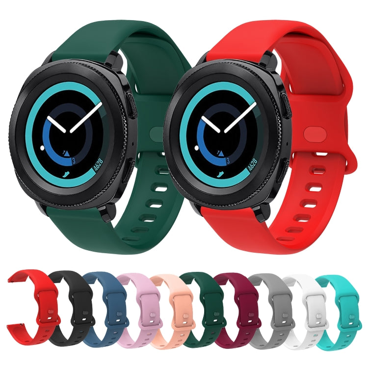 22mm For Xiaomi Haylou RT RS3 LS04 / LS05S Universal Inner Back Buckle Perforation Silicone Watch Band(Grey) - Watch Bands by MIJOBS | Online Shopping South Africa | PMC TechLife | Buy Now Pay Later Mobicred