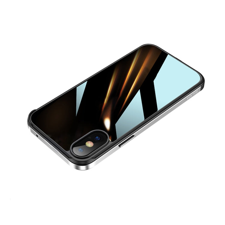 For iPhone XR SULADA Shockproof Aviation Aluminum Metal Frame + Nano Glass + TPU Protective Case(Silver) - More iPhone Cases by SULADA | Online Shopping South Africa | PMC TechLife | Buy Now Pay Later Mobicred