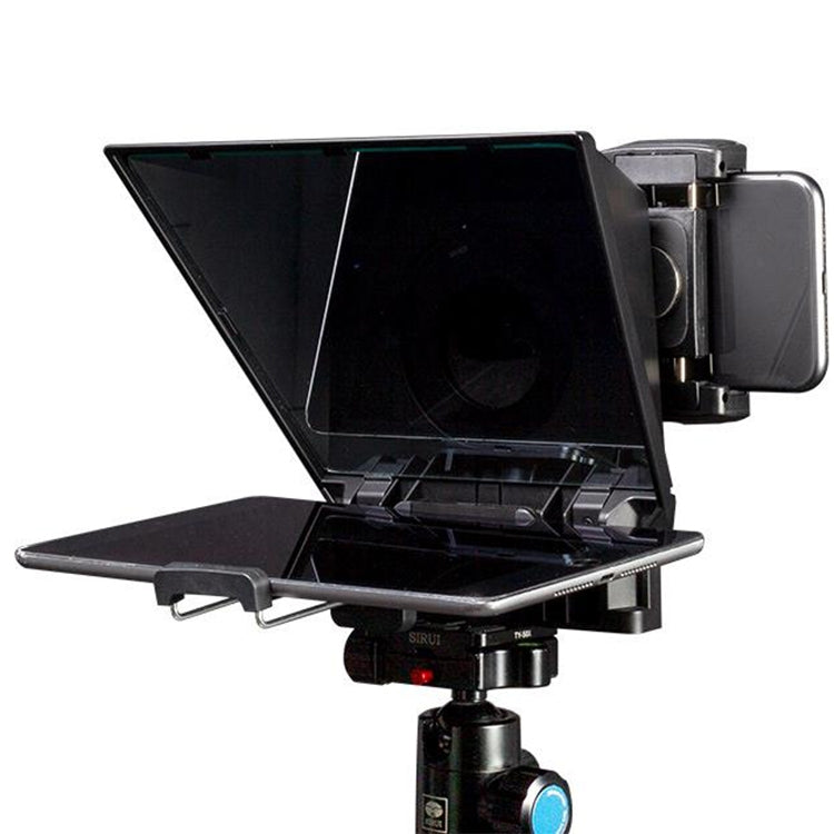 FEELWORLD TP2A NEW Portable Teleprompter with Remote Control & Lens Adapter Ring For Below 8 inches Mobile Phone / Tablet / SLR Camera - free shipping - PMC TechLife - Order now!