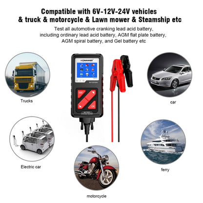 KONNWEI KW710 Car 3.2 inch 6V-24V Lead-acid Battery Tester Support 13 Languages - Code Readers & Scan Tools by KONNWEI | Online Shopping South Africa | PMC Jewellery